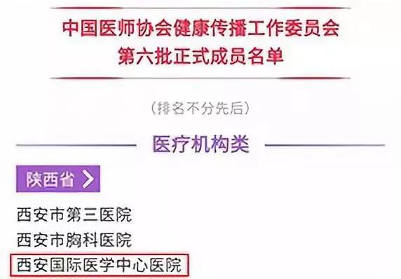 喜訊！西安國際醫(yī)學中心醫(yī)院成為中國醫(yī)師協(xié)會健康傳播工作委員會新成員！
